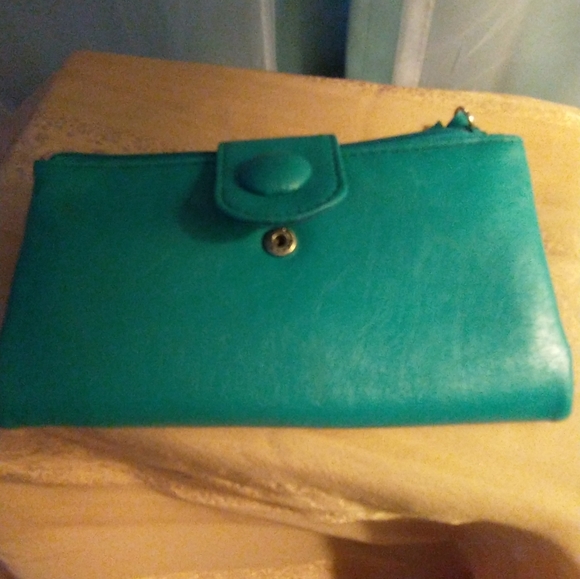 Turquoise Bifold Wallet - Picture 9 of 11